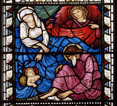 Kirkcaldy Old Kirk, Morris & Co., Edward Burne-Jones, Syntymä, 1886 tekijältä Edward Burne Jones