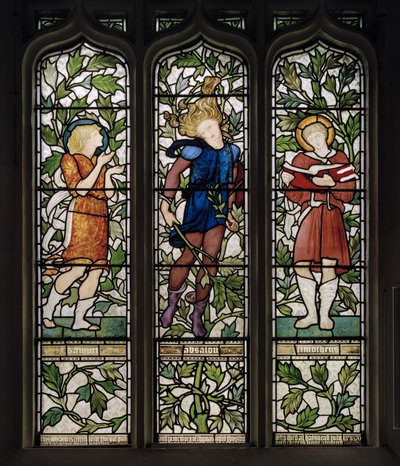 Knotty Ash, St John The Evangelist, Morris Marshall & Faulkner & Co, Edward Burne-Jones, Samuel, Absalom & Timothy, 1872 tekijältä Edward Burne Jones