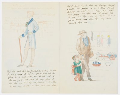 Kirje taiteilijan tyttärentytär Angela Thirkellille (kynä paperille) tekijältä Edward Burne Jones