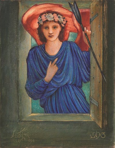 Rakkaus ikkunassa tekijältä Edward Coley Burne Jones