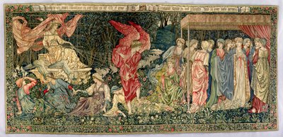 Huonekalut ja erilaiset esineet 1100- ja 1300-luvuilta tekijältä Edward Burne Jones