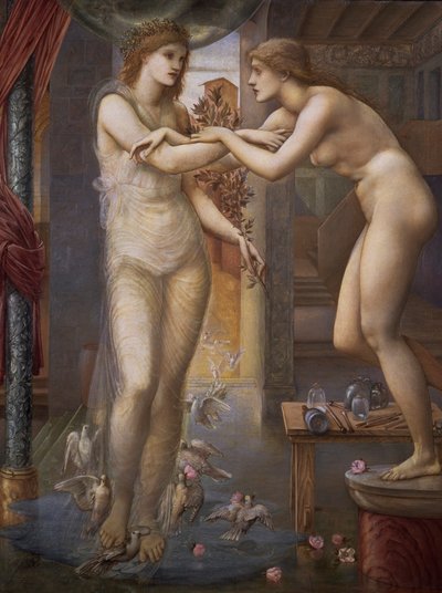Pygmalion ja kuva: Godhead Fires, 1868-78 tekijältä Edward Burne Jones