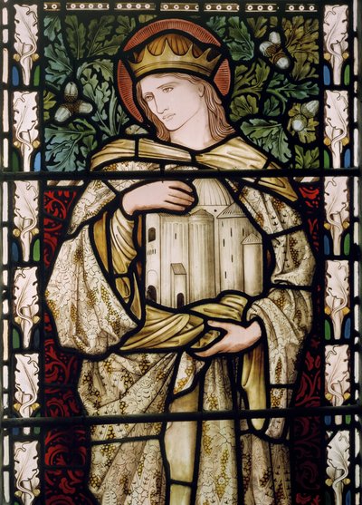 Salomo ja temppeli, 1876 (lasimaalauksia) tekijältä Edward Burne Jones