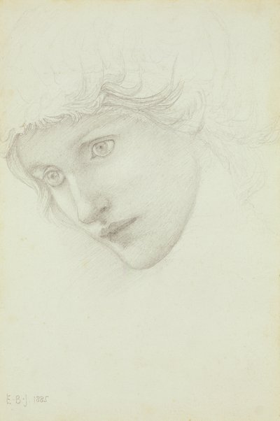 Tutkimus merenneidon päälle, 1885 tekijältä Edward Burne Jones