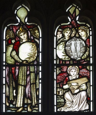 The Days Of Creation, 1874 (lasimaalauksia) tekijältä Edward Burne Jones