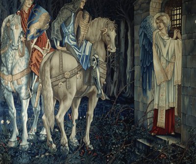 Sir Gawainin ja Sir Ewainin epäonnistuminen Pyhän Graalin saavuttamisessa, 1893-95 tekijältä Edward Burne Jones