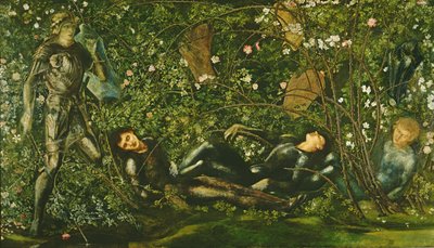 Ritarit ja Briar Rose, 1869 tekijältä Edward Burne Jones