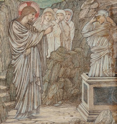 Lasaruksen herättäminen tekijältä Edward Burne Jones
