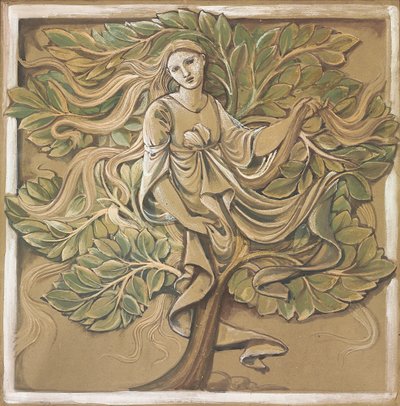 puu nymfi, tekijältä Edward Burne Jones