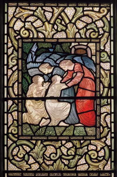 Wilden, All Saints, Morris & Co., Edward Burne-Jones, John Henry Dearle (1859-1932), Vastaanotto paratiisiin, 1902-1914, Louisa, Alfred, Baldwinit, pääministeri, metodisti, Worcestershire, Arts & tekijältä Edward Coley and Dearle Burne Jones