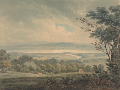 Severn- ja Wye-jokien tapaaminen Chepstowin lähellä tekijältä Edward Dayes