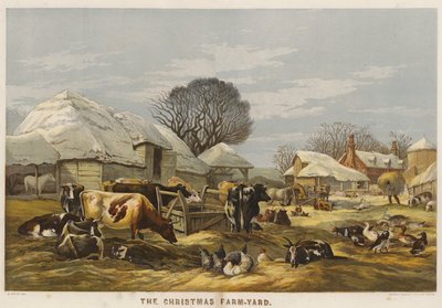Joulutilapiha (chromolitho) tekijältä Edward Duncan