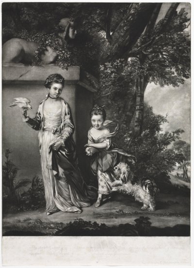 Ladies Amabel ja Mary Jemima Yorke, n. 1761. tekijältä Edward Fisher