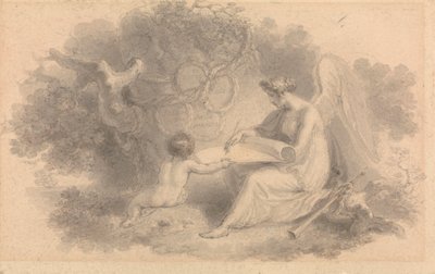 Napoleonin taisteluiden allegoria tekijältä Edward Francis Burney