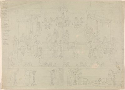 Suunnittelu Rooman hallituskammioon (?) tekijältä Edward Francis Burney