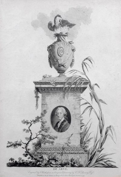 Tri Thomas Augustine Arne (1710-78), kaiverrus James Heath (1757-1834), 1793 (katso myös 84546) tekijältä Edward Francis Burney