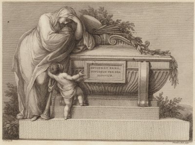 Sir Joshua Reynoldsin hautajaislippu tekijältä Edward Francis Burney