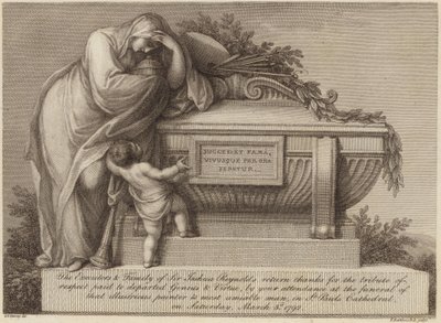 Sir Joshua Reynoldsin hautajaislippu tekijältä Edward Francis Burney
