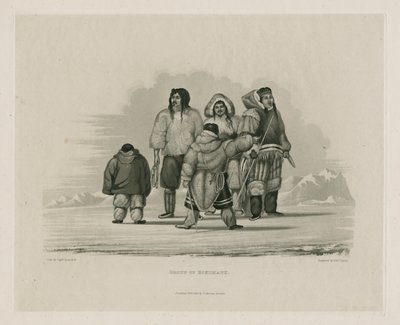 Eskimaux-ryhmä tekijältä Edward Francis Finden