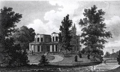 Lord Nelsons Villa Mertonissa, julkaistu 1806 tekijältä Edward Gyfford