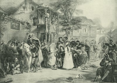 Chaucer ja Canterburyn pyhiinvaeltajat (syväpaino) tekijältä Edward Henry Corbould
