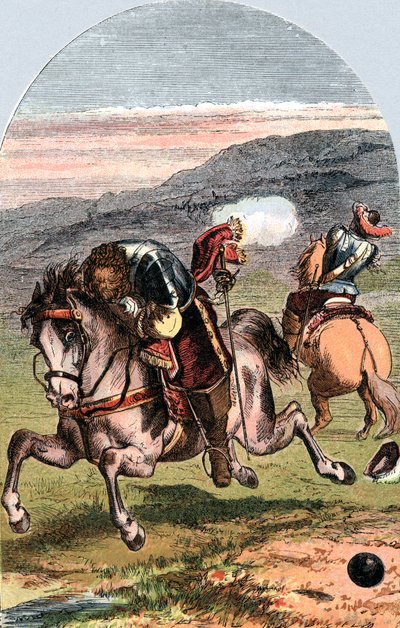 Henrin, vicomte de Turennen, ranskalaisen sotilaan kuolema, 1675 c1870 tekijältä Edward Henry Corbould