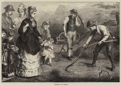 Valmistautuminen krokettiin tekijältä Edward Hughes