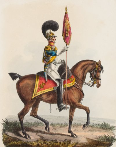 Royal Horse Guards, Blue, upseeri, 1828 tekijältä Edward Hull