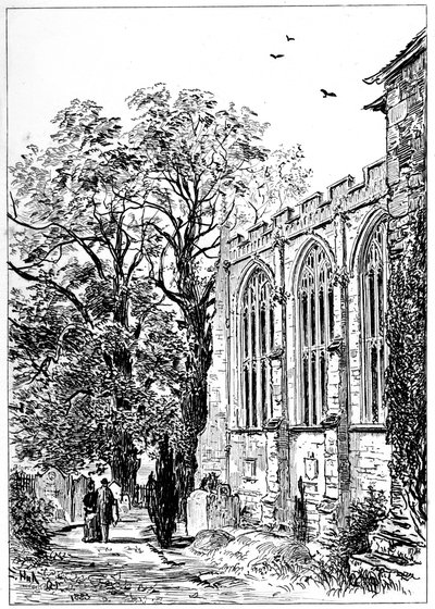 Stratfordin kirkon kanslia, Stratford-upon-Avon, Warwickshire, 1885. tekijältä Edward Hull