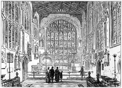 Stratfordin kirkon kanslia, Stratford-upon-Avon, Warwickshire, 1885. tekijältä Edward Hull