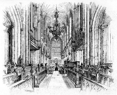 Bath Abbey, Bath, Somerset, 1902-1903. tekijältä Edward J. Burrows
