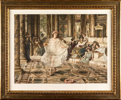 Kreikkalainen tanssi (käsinvärinen syväpaino) tekijältä Edward John Poynter