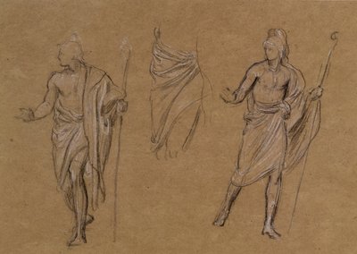 Paimentutkimus, n. 1875 (liitu paperille) tekijältä Edward John Poynter