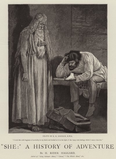Hän, Seikkailun historia tekijältä Edward Killingworth Johnson