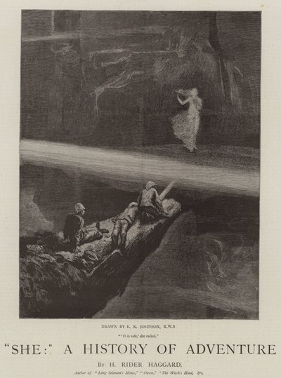 Hän, Seikkailun historia tekijältä Edward Killingworth Johnson