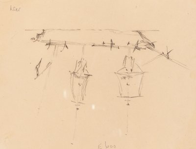 Purjelaiva [verso], 18391845. tekijältä Edward Lear