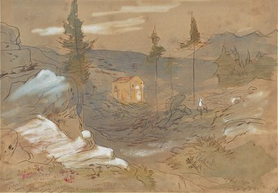 Pyhäkkö Kaniassa, Kreetalla, Kreikassa tekijältä Edward Lear