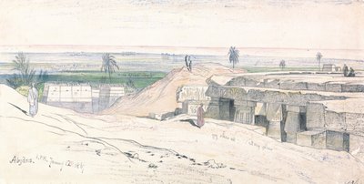 Abydos, klo 13.00, 12. tammikuuta 1867 (134) tekijältä Edward Lear