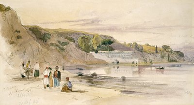 Kalenteri, 1848 (kynä & muste ja wc paperilla) tekijältä Edward Lear