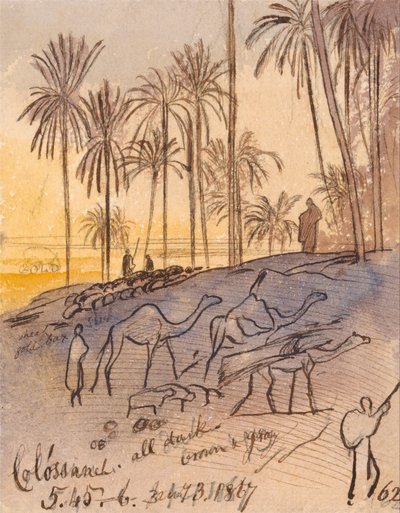 Colósaneh, klo 17.45–18.00, 3. tammikuuta 1867 (62) tekijältä Edward Lear