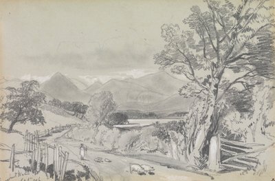 Derwentwater, setembro de 1836 finlandês tekijältä Edward Lear