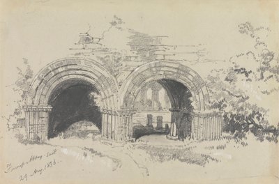 Furness Abbey East, 29. elokuuta 1836 tekijältä Edward Lear
