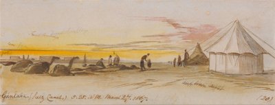 Gantara (Suezin kanava), 5:25, 27. maaliskuuta 1867 (20) tekijältä Edward Lear