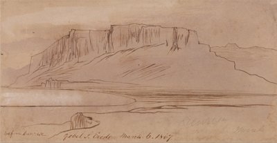 Gebel Sheikh Eredi, ennen auringonnousua tekijältä Edward Lear