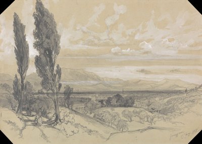 Genezzano, 17. toukokuuta 1838 tekijältä Edward Lear