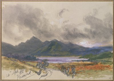 Keswick, 24. syyskuuta 1836 (kynä ja wc valkoisella paperilla) tekijältä Edward Lear