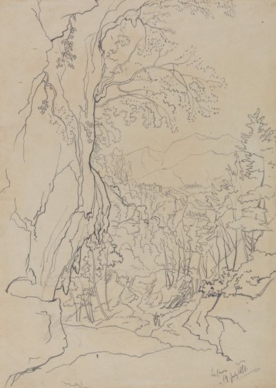 La Cava, 19. heinäkuuta 1838 tekijältä Edward Lear