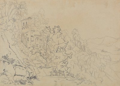 La Cava, 20. heinäkuuta 1838 tekijältä Edward Lear