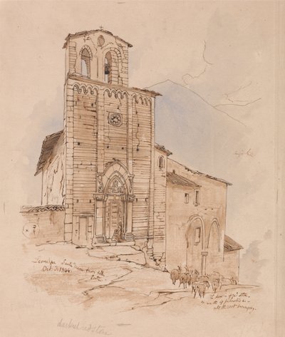 Leonessa, 3. lokakuuta 1844 tekijältä Edward Lear
