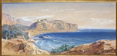Monaco Cap d"Ailista, 1865 tekijältä Edward Lear